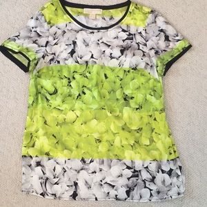 A floral and summery silk top